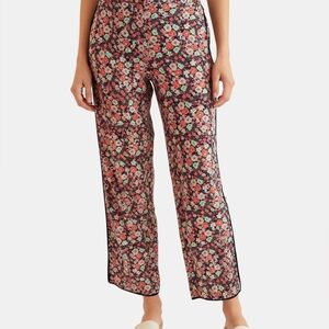 Marbelle Floral Print Loose Elastic Waist Pants Size Large